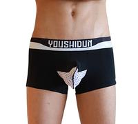 Boxer da uomo, mutande da uomo, a vita alta, sexy, pantaloni corti da uomo, Funky, Underwear Summer Boxer da uomo, casual, mutandine ariose