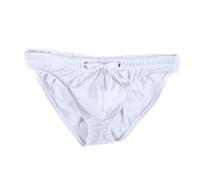 Boxer da uomo Pantaloncini Mutande Solido Slip da uomo Coulisse Traspirante Confortevole Biancheria Intima Casual Uomo Biancheria Intima Elastico in Vita Cotone, bianco, XL