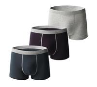 Boxer da uomo per incontinenza, in cotone, riutilizzabili, lavabili, a prova di perdite, confezione multipla, A3-9, XL