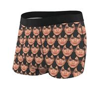 Boxer da Uomo Personalizzati con Faccia Buffa, Mutande Corte Personalizzate con la Faccia della Fidanzata della Moglie, Boxer per San Valentino, Regali di Compleanno per Il Marito, Il Fidanzato