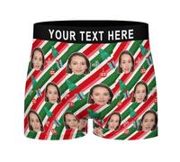 Boxer da Uomo Personalizzati con Foto Faccia Buffa Intimo Personalizzato per Il Viso Divertenti Boxer da Uomo Personalizzati Natale Compleanno Regali di San Valentino per Uomo Fidanzato Marito