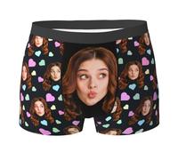 Boxer da Uomo Personalizzati con Viso, Biancheria Intima con Foto, Regali per Lui, Stile 1