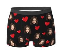Boxer da Uomo Personalizzato. Mutande da Uomo Personalizzabili a Piacere, Un’Ottima Idea Regalo per Coppie, con Stampa del Viso, Perfetti Come Regalo di Compleanno per Il Tuo Partner.