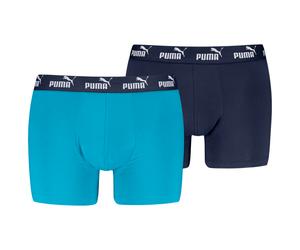 Boxer da uomo Puma Elements Basic Boxers 2P Taglia: XXL / Colore: blu/azzurro