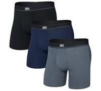Boxer da uomo Saxx Essential Cotton Boxer Brief Fly 3Pk Taglia: L / Colore: blu