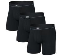 Boxer da uomo Saxx Essential Cotton Boxer Brief Fly 3Pk Taglia: L / Colore: nero
