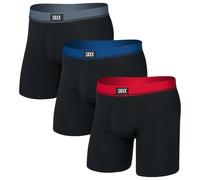 Boxer da uomo Saxx Essential Cotton Boxer Brief Fly 3Pk Taglia: XL / Colore: nero/blu