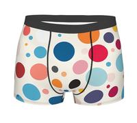Boxer da Uomo Senza Etichetta Boxer Uomo Colorful Polka DOT Comodi Mutande per Uomini L'Uso Quotidiano XXL