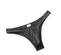 Boxer da uomo Solid Color Little Tee Sexy Elephant Sexy Underwear Natale, Nero , XL