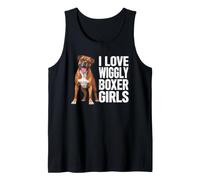 Boxer Divertente con Scritta I Love Wiggly Boxer Canotta