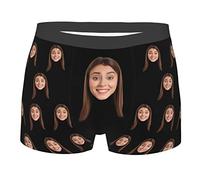 Boxer Divertenti Personalizzati con la Faccia della Moglie Sulla Biancheria Intima da uomo San Valentino Boxer Personalizzato Mutande Stampate con Foto Come Regalo per il Marito e il Fidanzato