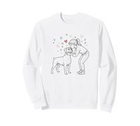 Boxer Dog Love Felpa