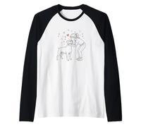 Boxer Dog Love Maglia con Maniche Raglan