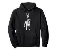 Boxer Dog Lover Cool Retro Vintage Goth Alt Metal Emo Felpa con Cappuccio