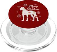 Boxer Dog Merry Christmas Silhouette divertente Natale cane papà mamma PopSockets PopGrip per MagSafe