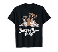 Boxer Dog Mom for Life Cute Maglietta