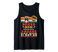 Boxer Dog Mom Retro Vintage Funny Mama Puppy Dog Lover Canotta