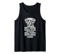 Boxer Dog My Dog Winks Codice Segreto Canotta