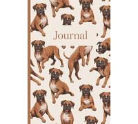 Boxer Dog Pattern: 6x9 College Ruled Journal with 120 Pages - for German Boxer Lovers, Pet Owners, and Dog Fans
