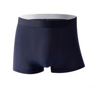 Boxer elasticizzati da uomo con design a vita media per supporto e mobilità in ambienti attivi o casual (XL blu scuro)