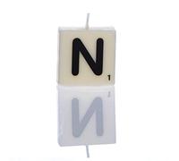Boxer Gifts Candela Lettera N, Cera, Bianco, Taglia Unica