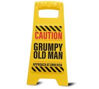 Boxer Gifts Cartello di avvertimento con scritta "Caution Grumpy Old Man", regalo divertente per uomini e nonni, regalo divertente per la festa del papà