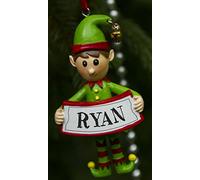 Boxer Gifts Ryan Elf Decorazione per Albero di Natale | Pallina di Natale Regalo | Una per Tutta la Famiglia, Ceramica, Multicolore, 8 x 4,5 x 2 cm