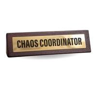 Boxer Gifts Targa da scrivania con scritta "Chaos Coordinator", divertente regalo per il tuo capo e colleghi, accessorio da lavoro