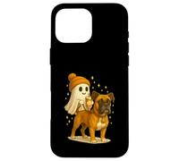Boxer Halloween Ghost Walking Boxer Dog Custodia per iPhone 16 Pro Max