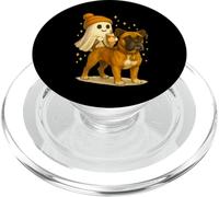 Boxer Halloween Ghost Walking Boxer Dog PopSockets PopGrip per MagSafe