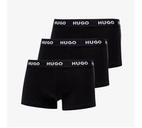 Boxer Hugo Bo Logo-Waitband Trunk 3-Pack Black S