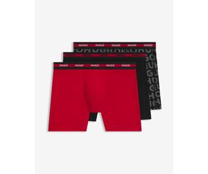 Boxer HUGO BR Planet rosso nero grigio (3 paia) - S
