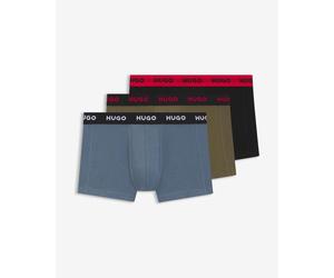 Boxer HUGO Stretch Style blu verde rosso (3 unità) - S