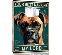 Boxer "I Tuoi Tovaglioli Per Il Sedere" Segno Di Latta Decorazione Cartello In Metallo Design Poster Con Placca Per Parete Cucina Ufficio 20X30 Cm