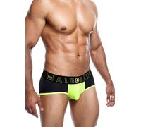 Boxer intimo maschile a vita bassa mutanda aderente sexy giallo fluo per lui hot