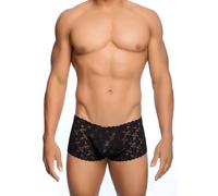 Boxer intimo sexy in pizzo nero mutanda maschile erotica sexy MOB erotic hot
