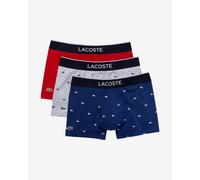 Boxer Lacoste Casual Signature blu grigio rosso (3 unità) - L