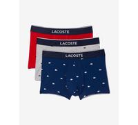 Boxer Lacoste Printed Stretch blu navy bianco rosso (3 unità) - XS