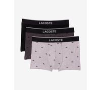Boxer Lacoste Printed Stretch grigio nero puro (3 unità) - XL
