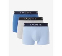 Boxer Lacoste Stretch Cotton Logo blu grigio bianco (3 unità) - XS