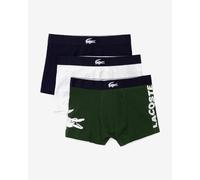Boxer Lacoste Stretch Cotton Logo verde bianco blu navy (3 unità) - XL