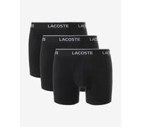 Boxer sportivi da uomo Lacoste Cotton Stretch Brief 3P - black/black/black - Nero (L)