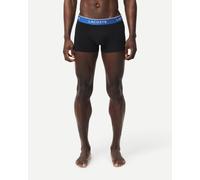 Lacoste - Confezione da 3 paia di boxer aderenti neri con fascia in vita blu-Nero 2XL