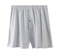 Boxer larghi da uomo in tessuto di cotone intimo da uomo boxer da uomo in cotone traspirante mutande boxer boxer intimo elastico in vita Jersy boxer slip con bottoni mutande, GY2., 3XL