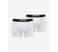 Boxer Levi's Solid Basic Organic Cotton Stripe bianco nero (2 unità) - M
