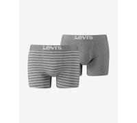 Boxer Levi's Vintage Stripes grigio chiaro bianco (2 unità) - XL