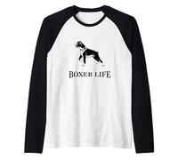 Boxer Life - Boxer con Cane Orgoglioso Maglia con Maniche Raglan