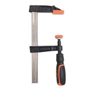 Boxer® Morsetto a Vite 200 x 80 mm - Con Bloccaggio a Sfera - Struttura Robusta - Impugnatura Soft Grip - Certificato TÜV/GS - Arancione/Nero