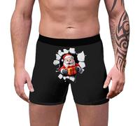 Boxer natalizi da uomo, divertenti, con stampa 3D, motivo natalizio, comodi, traspiranti, per feste, da uomo, regalo di Natale, K2, M