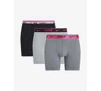 Boxer Nike Brief grigio rosa nero (3 unità) - XL
